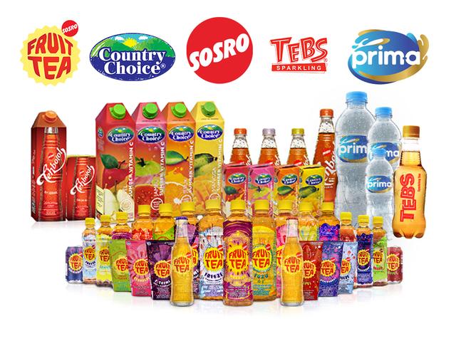 Product Teh Botol, Fruittea, Tebs, Country Choice, Prima